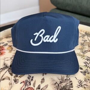 Bad Birdie ‘Bad’ Logo Navy Golf Hat - Snapback - One Size - Brand New
